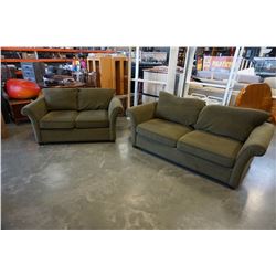 COUCH POTATOE UPHOLSTERED PILLOWBACK LOVE SEAT AND SOFA