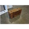 Image 1 : RUSTIC BOX TIN LINED W/ ROPE HANDLES
