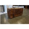 Image 2 : RUSTIC BOX TIN LINED W/ ROPE HANDLES