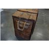 Image 3 : RUSTIC BOX TIN LINED W/ ROPE HANDLES