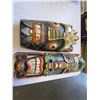 Image 1 : 2 AFRICAN CARVED WOOD MASKS