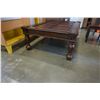 Image 2 : ASHLEY FLOOR MODEL LARGE GLASS TOP COFFEE TABLE W/ COSMETIC DAMAGE - RETAIL $749