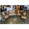 Image 2 : VINTAGE CARVED 4-PIECE PARLOR SET