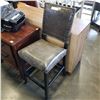 Image 1 : NEW 24" ANTIQUE GREY LEATHER COUNTER STOOL W/ NAILHEADS - WHOLESALE PRICE $250, CURRENT RETAIL $375
