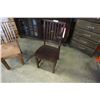 Image 1 : NEW MAPLE VERTICAL SLAT BACK WOOD SEAT CHAIR, LOCALLY MADE, CORNER BLOCKED AND HICKORY FINISH - WHOL