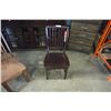 Image 2 : NEW MAPLE VERTICAL SLAT BACK WOOD SEAT CHAIR, LOCALLY MADE, CORNER BLOCKED AND HICKORY FINISH - WHOL
