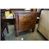 Image 8 : AHSLEY FLOOR MODEL UPHOLSTED KING SIZE SLEIGH BEDFRAME W/ NIGHT STAND - NIGHTSTAND CHIPPED, RETAIL $