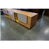 Image 2 : NEW MODERN LOW TV STAND 6FT LONG, 2 DOOR, 1 DOOR - RETAIL $1599
