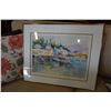 Image 2 : SIGNED WATER COLOUR OF FISHING DOCK