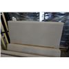 Image 2 : AS NEW MODERN UPHOLSTERED QUEEN SIZE BED FRAME, MISSING HARDWARE