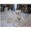 Image 2 : SET OF 3 ART GLASS WINE DECANTERS