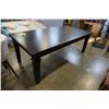 Image 1 : NEW SOLID EASTERN MAPLE LIBRARY TABLE, 1.5 INCH THICK TOP, 4 INNCH TAPERED LEGS, HICKORY STAIN, CRAF