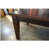 Image 2 : NEW SOLID EASTERN MAPLE LIBRARY TABLE, 1.5 INCH THICK TOP, 4 INNCH TAPERED LEGS, HICKORY STAIN, CRAF