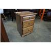 Image 1 : NEW SOLID PINE MONTANA 2 DRAWER AND TRAY NIGHSTAND 22WX18DX30H IN VINTAGE STAIN, DOVETAILED DRAWERS 