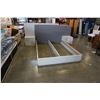 Image 2 : FLOOR MODEL ASHLEY ULTRA MODERN QUEENSIZE PLATFORM BEDFRAME W/ LED LIGHTING AND PAIR OF 2 DRAWER NIG