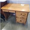 Image 2 : NEW FLOOR MODEL SOLID PINE STUDENTS DESK WITH 3 DRAWERS AND PENCIL DRAWER, DOVETAILED DRAWERS, WOOD 