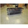 Image 1 : GLASS 3-TIER ENTERTAINMENT STAND