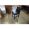 Image 2 : NEW 24" BLACK LEATHER COUNTER STOOL - WHOLESALE PRICE $175, CURRENT RETAIL $269