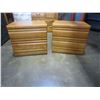 Image 2 : PAIR OF OAK 2 DRAWER END TABLES