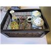 Image 1 : ESTATE LOT OF EASTERN TEA POTS 2 MULTI COLOURED GLASSES AND HAND PAINTED EGG