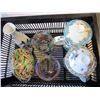 Image 2 : ESTATE LOT OF EASTERN TEA POTS 2 MULTI COLOURED GLASSES AND HAND PAINTED EGG