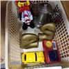 Image 2 : ART GLASS CLOWN, PEWTER STEIN, BRASS BOOKENDS, AND ESTATE GOODS