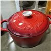 Image 3 : CAST IRON CROCK POT W/ LID AND COOKIE JAR