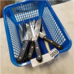 TRAY OF S AND S HENKEL KNIVES