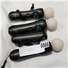 Image 1 : 3 SONY MOTION CONTROLLERS AND NAVIGATION CONTROLLER
