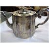 Image 2 : SILVER LOOK TEA POT SET AND SILVER COATED VASE