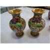 Image 2 : 5 PIECES EASTERN CLOISONNE