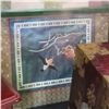 Image 2 : INLAID JADE EASTERN JEWELLERY BOX AND FRAMED TAPESTRY