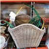 Image 1 : VINTAGE BICYCLE CLIP ON BASKET AND 2 PLANT STANDS