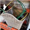 Image 2 : VINTAGE BICYCLE CLIP ON BASKET AND 2 PLANT STANDS
