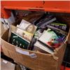 Image 1 : BOX OF CDS, DVDS, AND VIDEO GAMES