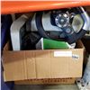 Image 1 : XBOX CONSOLE AND PS2 CONSOLE W/ XVOX 360 STEERING WHEEL AND PEDALS