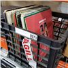 Image 1 : BLACK CRATE OF ROCK AND OTHER RECORDS INCLUDING BEATLES