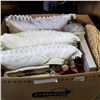Image 2 : BOX OF LACE PILLOWS AND COLLECTIBLES