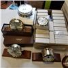 Image 2 : TRAY OF THERMOMETERS, BAROMETERS AND VARIOUS STANDS AND MOUNTS