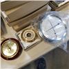 Image 3 : TRAY OF THERMOMETERS, BAROMETERS AND VARIOUS STANDS AND MOUNTS