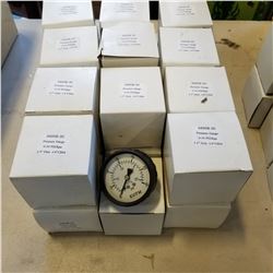 LOT OF 30 PSI PRESSURE GAUGES