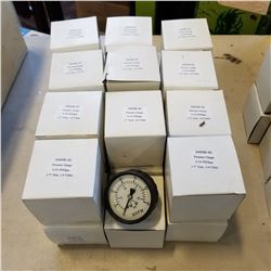 LOT OF 30 PSI PRESSURE GAUGES