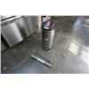 Image 1 : STAINLESS STEP GARBAGE CAN, NEW DRAWER LINER, AND STAINLESS WALL MOUNT CUP HANGER