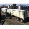 Image 1 : Merrit Lead Grain Trailer and Merrit Pup Grain Trailer with tarps