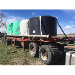 Doepker Flatdeck Tri-axle Trailer 9000 Kg, with 4000 Gal Liquid Tanks