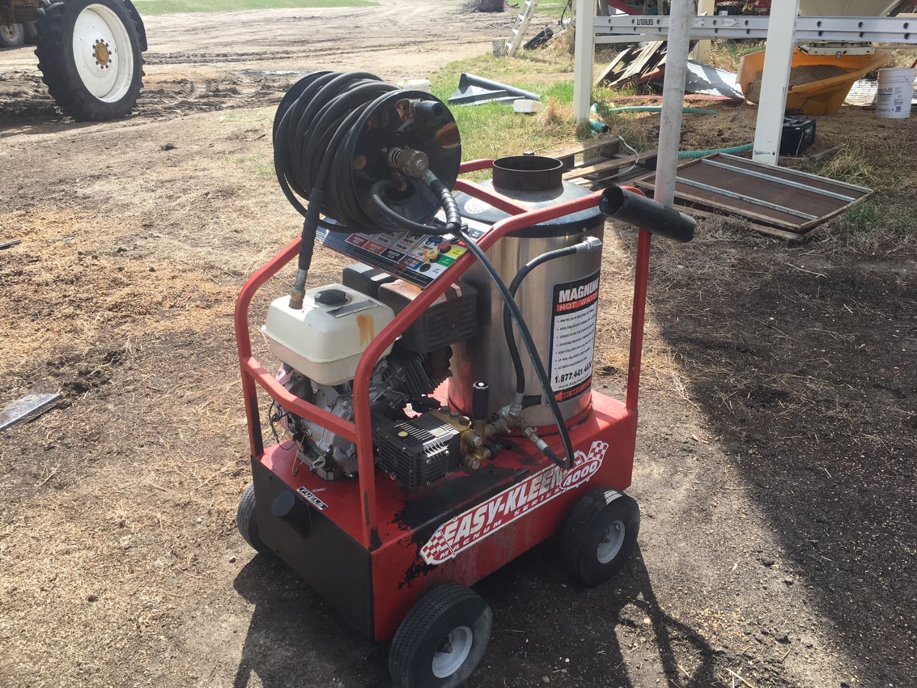 Steam Cleaner Pressure Washer, 15 HP Motor, Electric Start