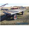 Image 1 : Rubber Tire Hay Rack, approx 14FT Deck