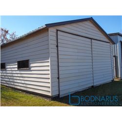 24FT x 30FT Building, 20Ft x 10FT Door with 2 - 10FT x 10FT Swinging Doors
