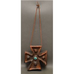 NAVAJO INDIAN POTTERY CROSS