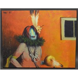 NAVAJO INDIAN PAINTING (BAHE)